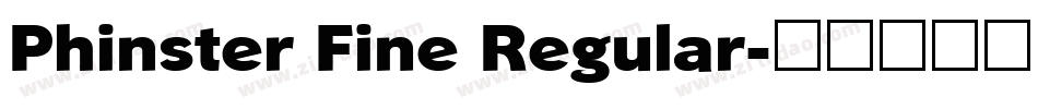 Phinster Fine Regular字体转换